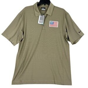 Nike Golf Polo Shirt Men M Dri Fit Performance‎ NWT Patriotic Business Casual